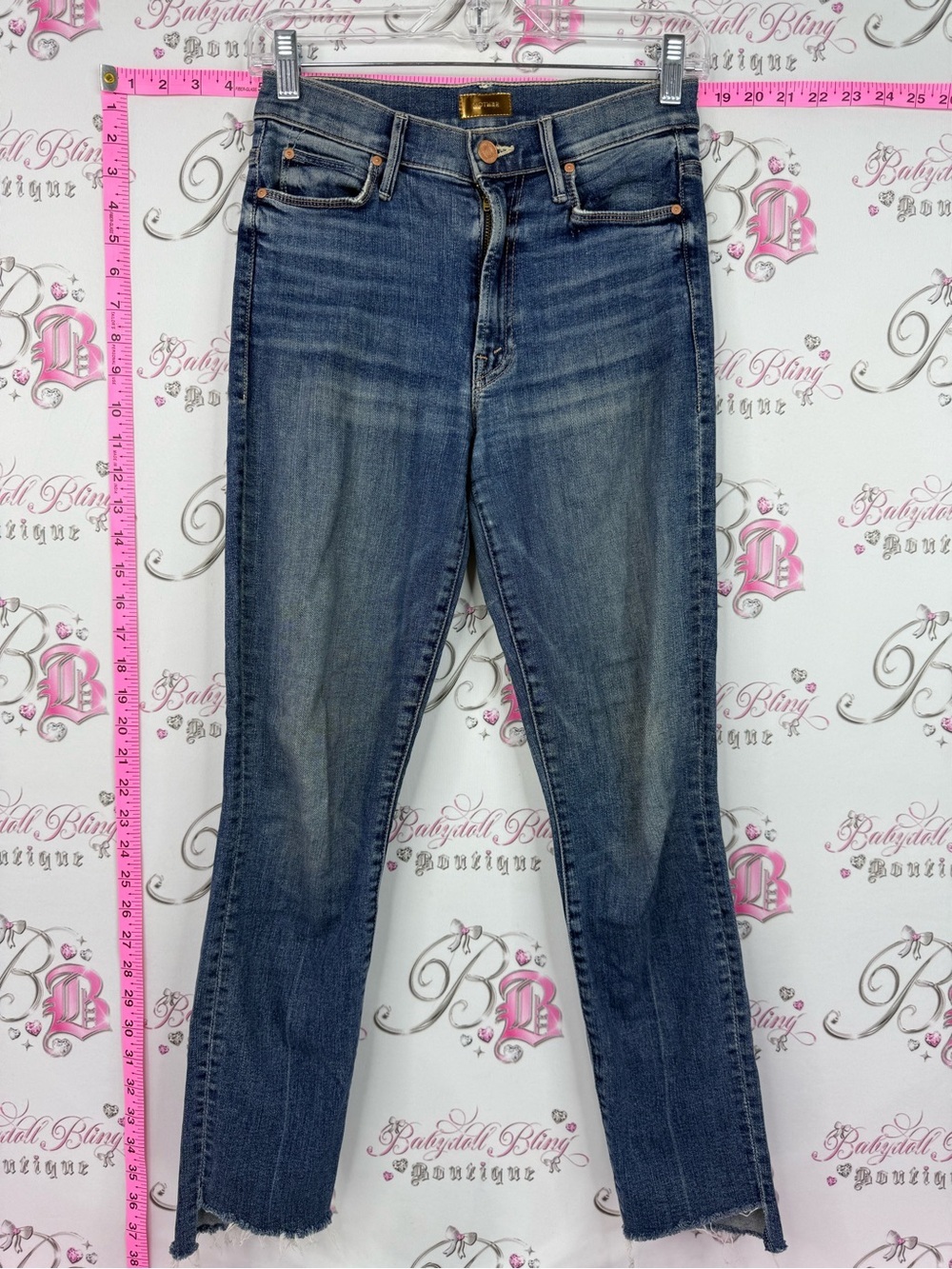 MOTHER jeans Women's Midwash Blue Straight-Leg Jeans
